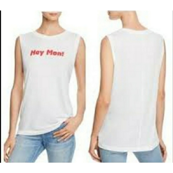 Wildfox Tops - Wildfox Graphic Tee Hey Mom